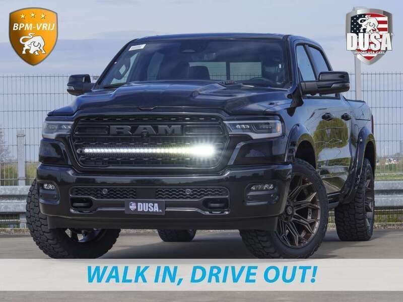 Zwart Nieuw 2024 Dodge Ram Limited Pickup | € 87.950 (Super prijs) - Afbeelding 1/4