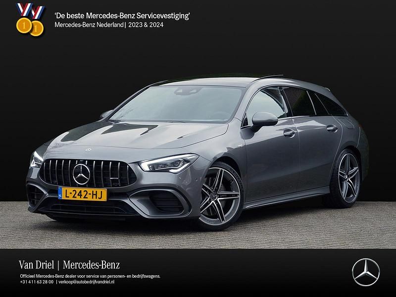 Grijs Gebruikt 2020 Mercedes CLA45 AMG Premium Plus Stationwagen | € 49.950 - Afbeelding 1/4