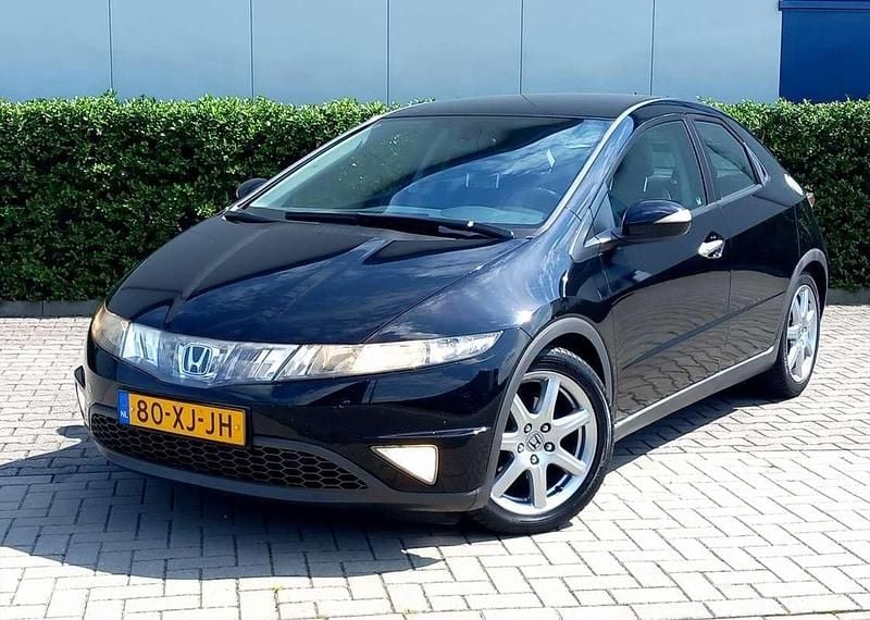 Zwart Gebruikt 2007 Honda Civic Sport Hatchback | € 4.450 (Goede deal) - Afbeelding 1/4