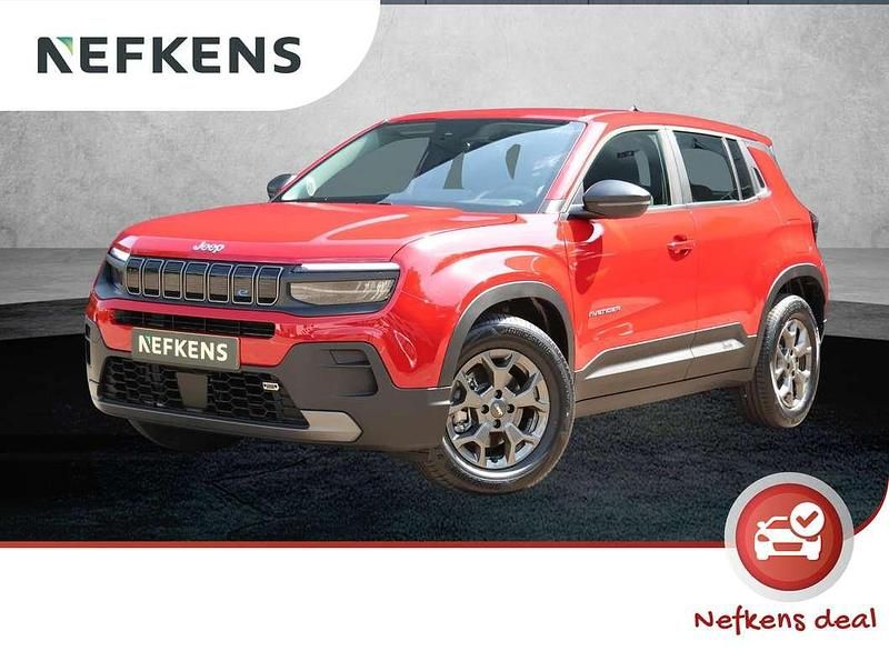 Rood Nieuw 2024 Jeep Avenger EV Longitude SUV | € 25.425 - Afbeelding 1/3