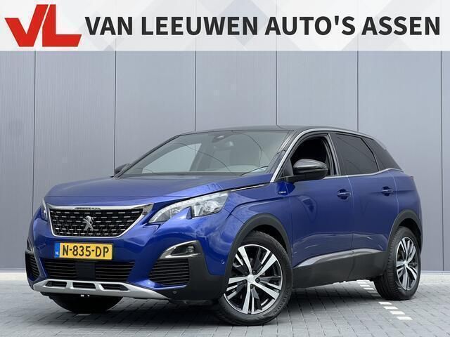 Blauw, metallic lak Gebruikt 2018 Peugeot 3008 GT-line SUV | € 16.448 (Eerlijke prijs) - Afbeelding 1/4