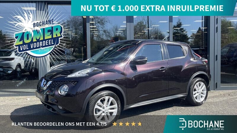 Paars Gebruikt 2015 Nissan Juke Acenta SUV | € 10.195 (Eerlijke prijs) - Afbeelding 1/4