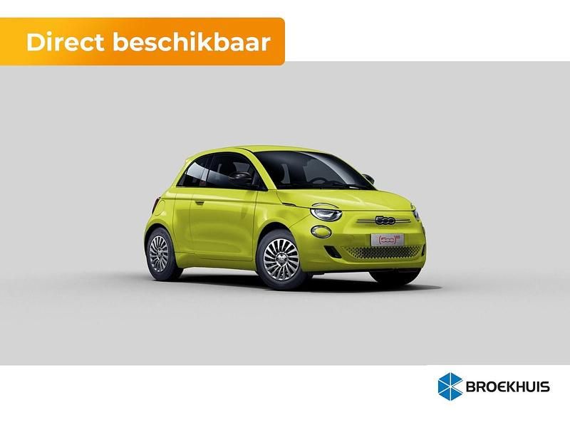 Geel Nieuw 2025 Fiat 500e La Prima Hatchback | € 33.990 - Afbeelding 1/4