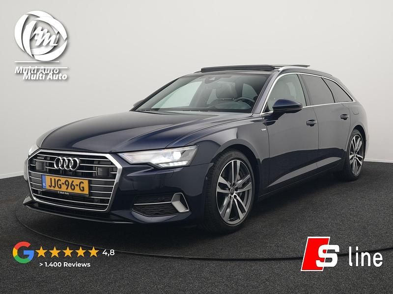 Blauw Gebruikt 2022 Audi A6 S-Line Stationwagen | € 43.650 (Super prijs) - Afbeelding 1/3