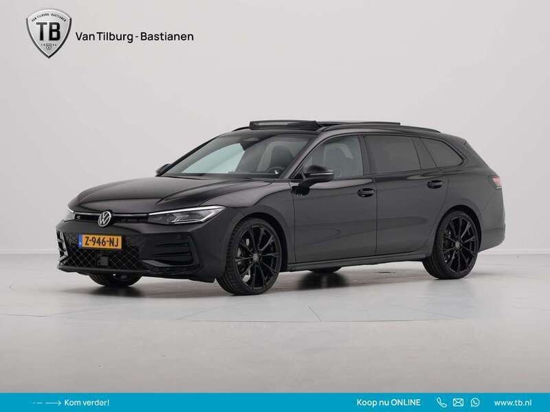 Zwart, metallic lak Gebruikt 2024 VW Passat Business Stationwagen | € 46.440 (Duur) - Afbeelding 1/4