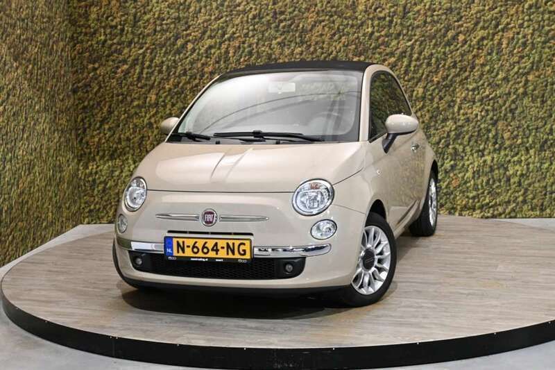 Bruin Gebruikt 2013 Fiat 500C Lounge Cabriolet | € 8.950 (Eerlijke prijs) - Afbeelding 1/4
