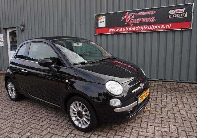Zwart Gebruikt 2010 Fiat 500C Lounge Cabriolet | € 5.999 (Eerlijke prijs) - Afbeelding 1/4