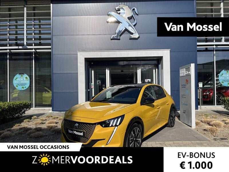 Geel Gebruikt 2022 Peugeot e-208 GT Hatchback | € 20.735 (Iets duurder) - Afbeelding 1/4