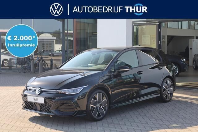 Zwart Nieuw 2024 VW Golf VIII R-line Edition Hatchback | € 47.500 (Duur) - Afbeelding 1/4