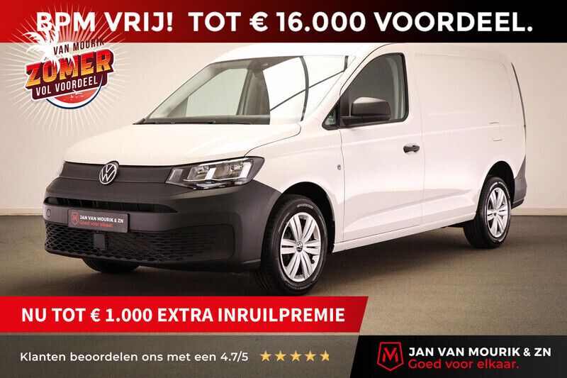 Wit Nieuw 2024 VW Caddy Comfortline MPV | € 25.557 (Eerlijke prijs) - Afbeelding 1/4