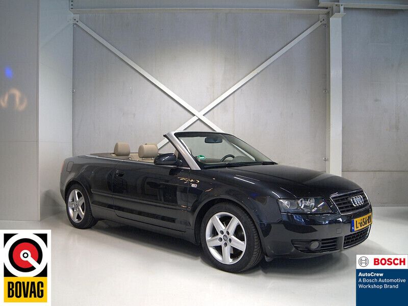 Zwart Gebruikt 2003 Audi A4 Cabriolet Comfort Cabriolet | € 14.950 - Afbeelding 1/4