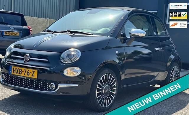 Zwart Gebruikt 2019 Fiat 500C Young Cabriolet | € 11.950 (Eerlijke prijs) - Afbeelding 1/4