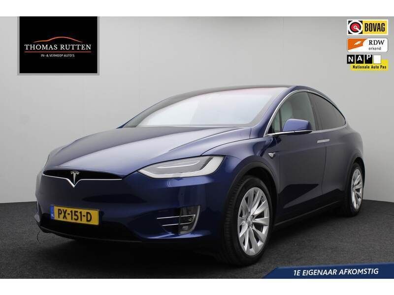 Blauw Gebruikt 2017 Tesla Model X SUV | € 29.950 (Super prijs) - Afbeelding 1/4