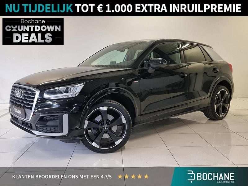 Zwart Gebruikt 2018 Audi Q2 S-Line SUV | € 23.295 (Eerlijke prijs) - Afbeelding 1/4