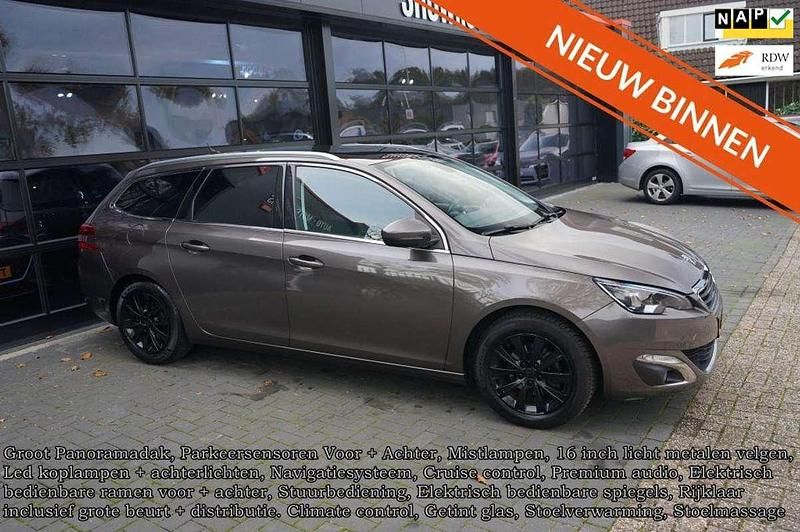 Grijs Gebruikt 2015 Peugeot 308 Premium Stationwagen | € 5.940 (Eerlijke prijs) - Afbeelding 1/4