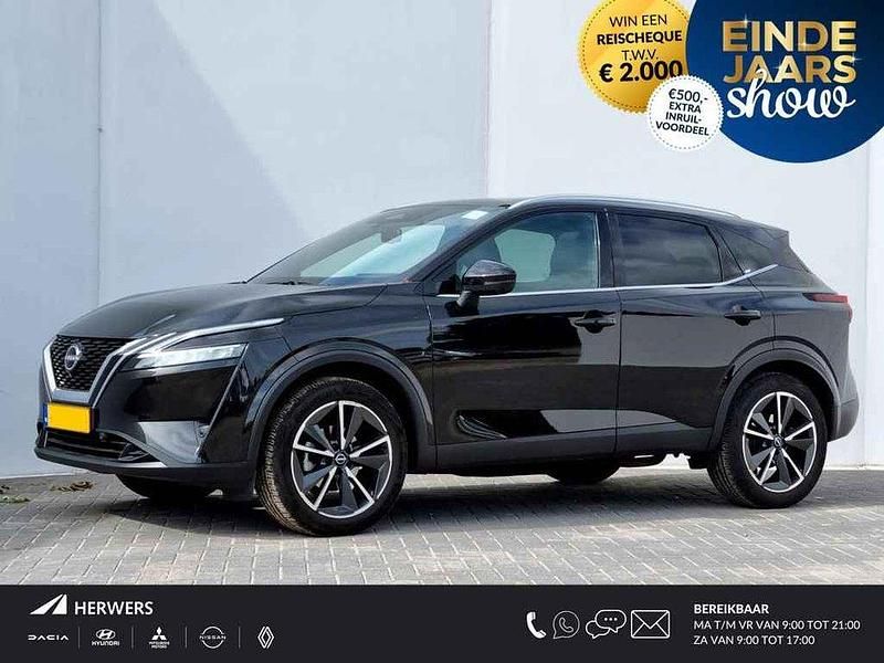 Brilliant black m Occasion 2024 Nissan Qashqai Tekna SUV | € 32.385 (Eerlijke prijs) - Afbeelding 1/4