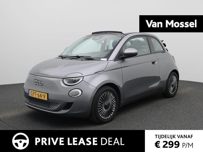 Grijs Occasion 2022 Fiat 500e Icon Cabriolet | € 18.900 (Super prijs) - Afbeelding 1/4