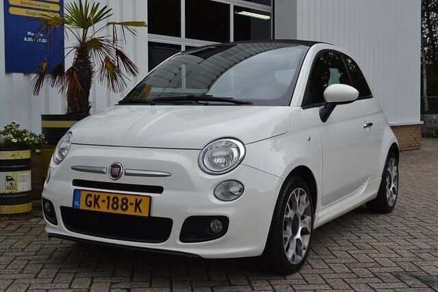 Wit Gebruikt 2015 Fiat 500S Cabriolet | € 6.950 (Eerlijke prijs) - Afbeelding 1/4