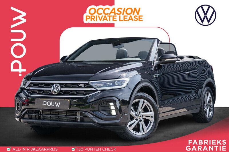 Zwart Gebruikt 2024 VW T-Roc Cabriolet R-line Cabriolet | € 44.450 (Eerlijke prijs) - Afbeelding 1/4