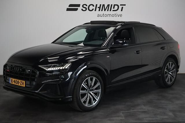 Zwart Gebruikt 2021 Audi Q8 S-Line SUV | € 59.995 (Iets duurder) - Afbeelding 1/4