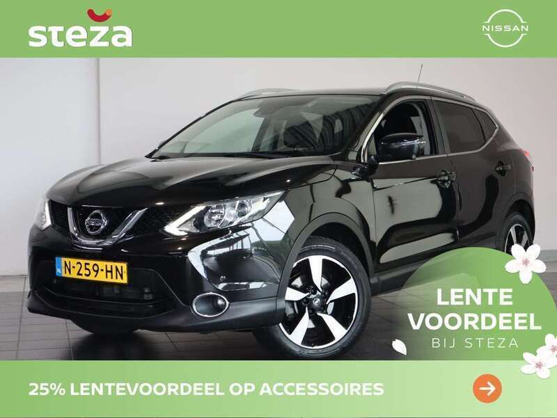Zwart Gebruikt 2016 Nissan Qashqai N-Connecta SUV | € 15.449 (Eerlijke prijs) - Afbeelding 1/4