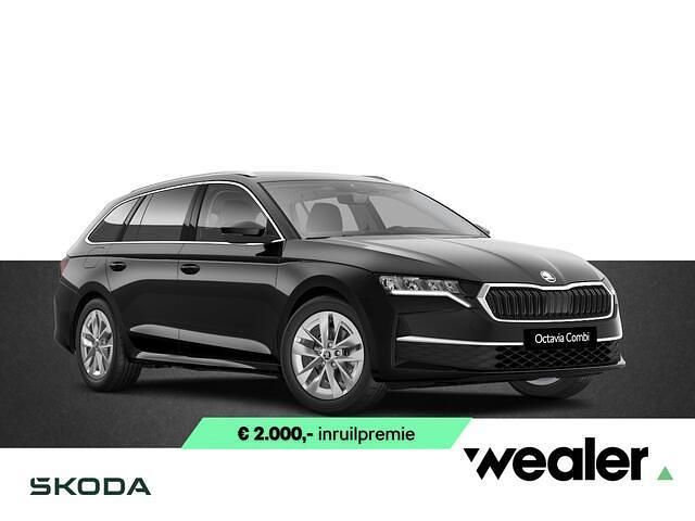 Zwart Nieuw 2025 Skoda Octavia Business Line Stationwagen | € 42.590 (Eerlijke prijs) - Afbeelding 1/4