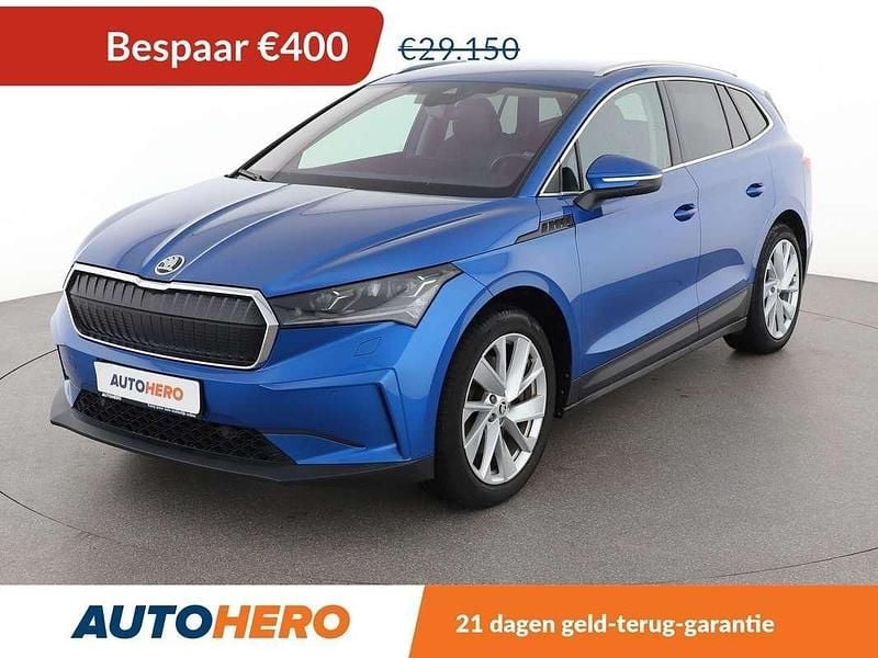 Blauw Gebruikt 2021 Skoda Enyaq iV Suite SUV | € 28.949 (Super prijs) - Afbeelding 1/3