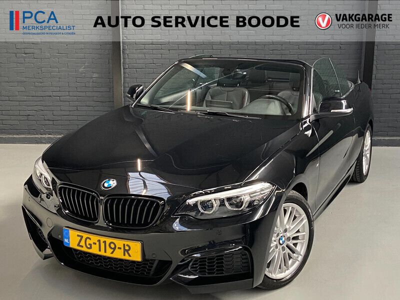 Zwart Gebruikt 2019 BMW 218 M Sport Cabriolet | € 24.925 (Eerlijke prijs) - Afbeelding 1/4