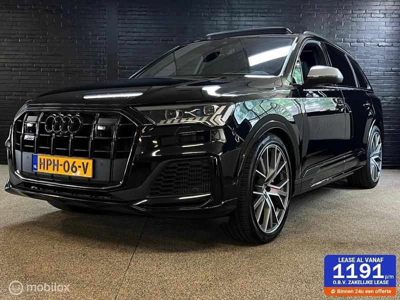 Zwart Gebruikt 2021 Audi SQ7 S-Line SUV | € 89.900 (Eerlijke prijs) - Afbeelding 1/4