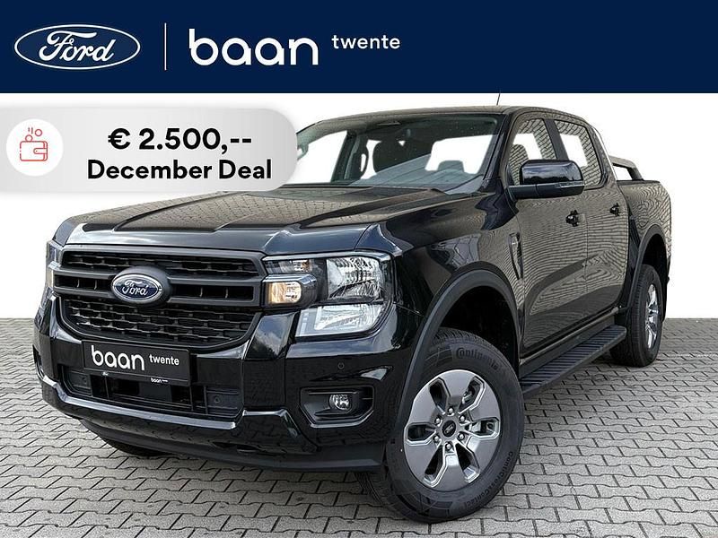 Zwart Nieuw 2025 Ford Ranger XLT Pickup | € 47.731 - Afbeelding 1/4