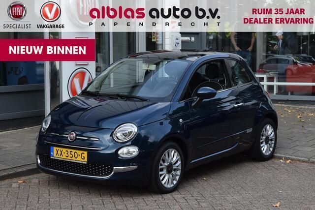 Blauw, metallic lak Gebruikt 2019 Fiat 500 Lounge Hatchback | € 10.950 (Eerlijke prijs) - Afbeelding 1/4