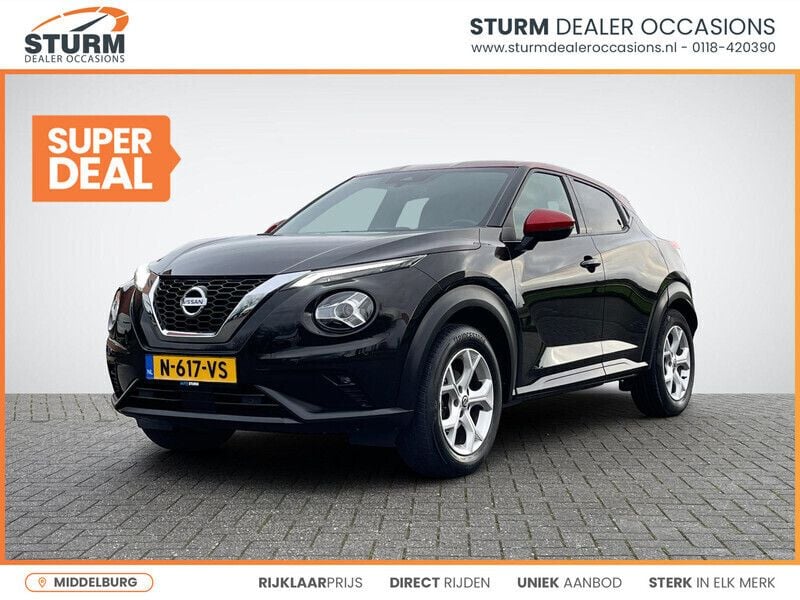 Zwart Gebruikt 2022 Nissan Juke N-Connecta SUV | € 20.579 (Eerlijke prijs) - Afbeelding 1/4
