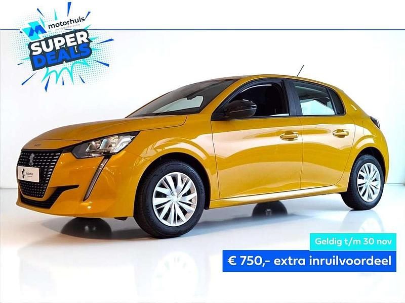 Geel Occasion 2022 Peugeot 208 Active Hatchback | € 13.945 (Super prijs) - Afbeelding 1/4