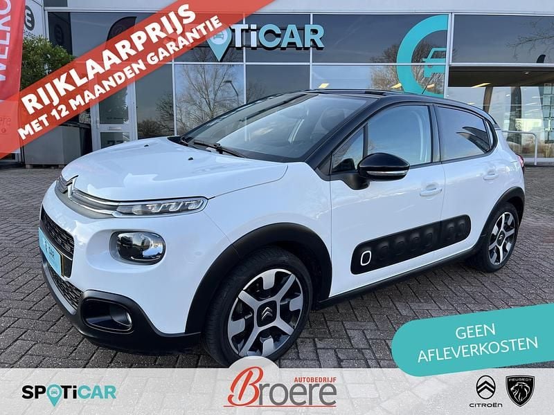 Wit Occasion 2018 Citroën C3 Shine Hatchback | € 12.750 (Iets duurder) - Afbeelding 1/4