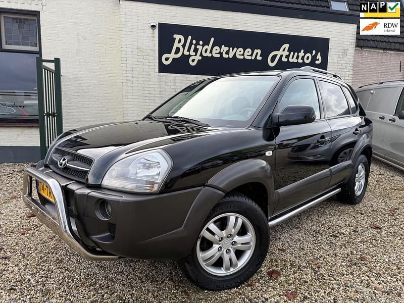 Zwart (metallic) Gebruikt 2007 Hyundai Tucson Dynamiq SUV | € 5.450 (Eerlijke prijs) - Afbeelding 1/4