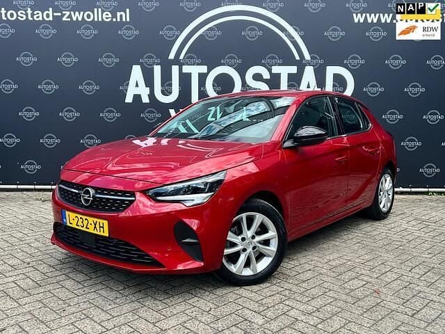 Rood, metallic lak Gebruikt 2021 Opel Corsa Elegance Hatchback | € 13.995 (Goede deal) - Afbeelding 1/4