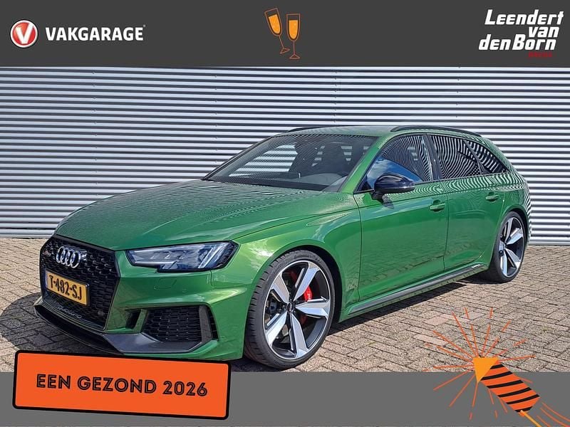 Groen metallic Gebruikt 2018 Audi RS4 Sport Stationwagen | € 58.495 (Eerlijke prijs) - Afbeelding 1/4