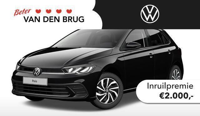 Zwart Nieuw 2025 VW Polo Edition Hatchback | € 27.650 (Super prijs) - Afbeelding 1/4