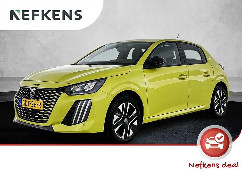 Geel Gebruikt 2024 Peugeot e-208 Style Hatchback | € 20.425 (Eerlijke prijs) - Afbeelding 1/3