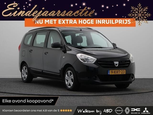 Zwart Gebruikt 2013 Dacia Lodgy Ambiance MPV | € 6.945 (Eerlijke prijs) - Afbeelding 1/3