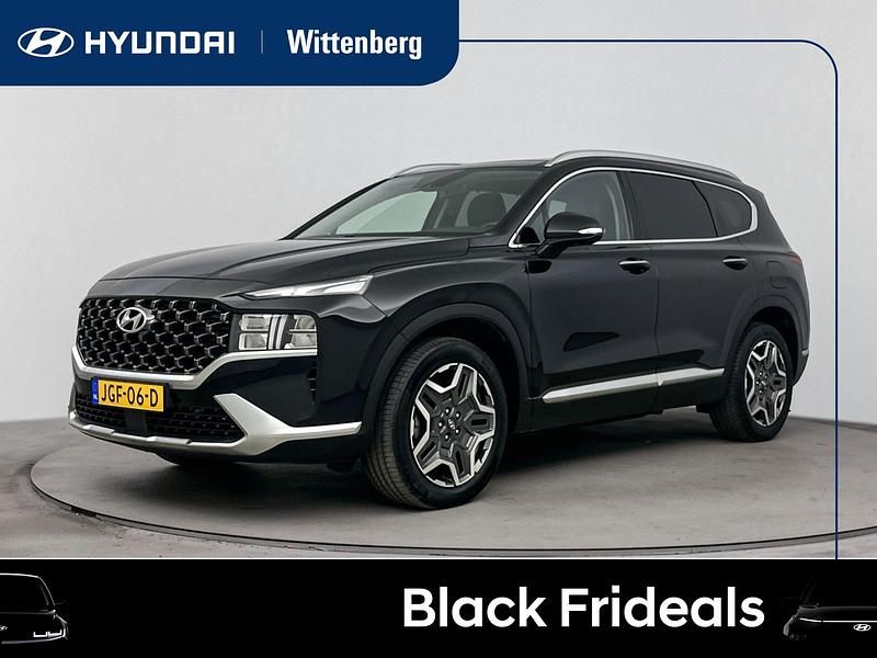 Zwart Gebruikt 2022 Hyundai Santa Fe Premium SUV | € 37.400 (Eerlijke prijs) - Afbeelding 1/3