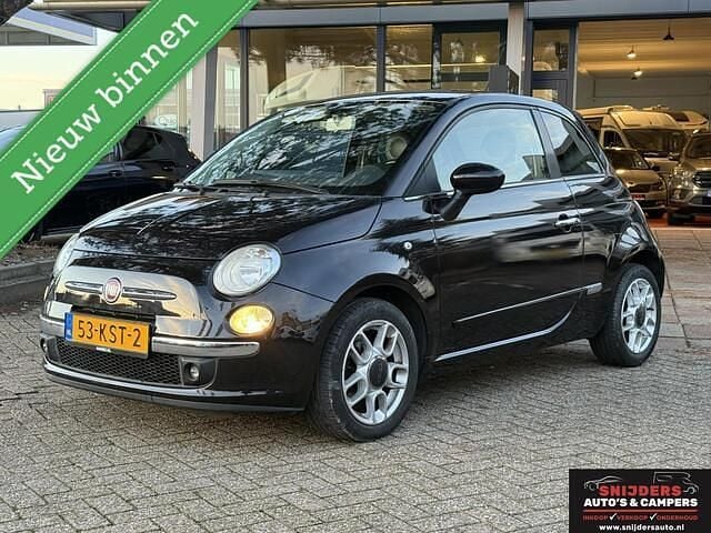 Zwart Gebruikt 2010 Fiat 500 Lounge Hatchback | € 5.950 (Eerlijke prijs) - Afbeelding 1/4