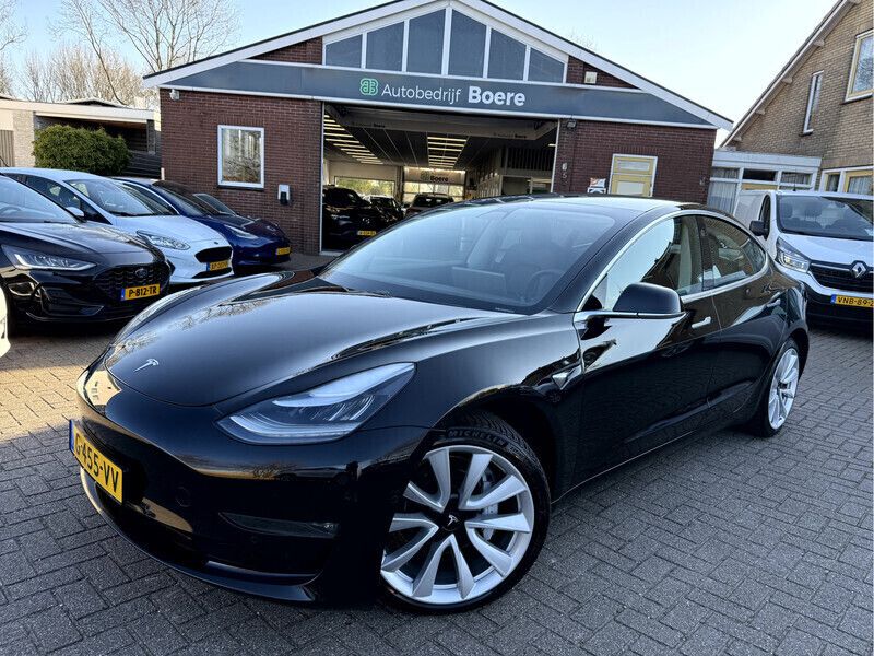 Zwart Gebruikt 2019 Tesla Model 3 Long Range Sedan | € 21.850 (Eerlijke prijs) - Afbeelding 1/4