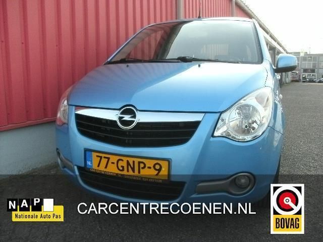 Blauw Gebruikt 2008 Opel Agila Enjoy Hatchback | € 4.450 (Eerlijke prijs) - Afbeelding 1/4