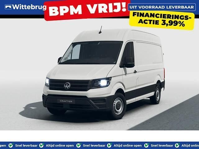 Wit Nieuw 2024 VW Crafter Trendline Van | € 44.351 - Afbeelding 1/4