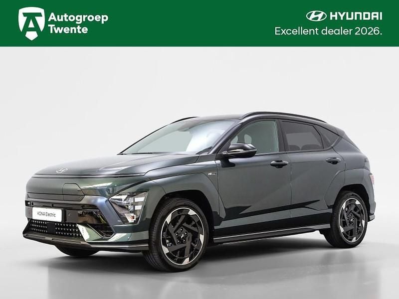 Cypress green tt (groen metallic) Occasion 2025 Hyundai Kona N Line SUV | € 34.950 (Super prijs) - Afbeelding 1/3