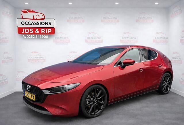 Rood Occasion 2019 Mazda 3 Luxury Hatchback | € 18.950 (Eerlijke prijs) - Afbeelding 1/4