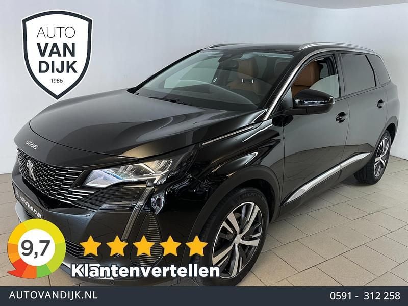 Zwart Gebruikt 2021 Peugeot 5008 Allure MPV | € 24.885 (Goede deal) - Afbeelding 1/4