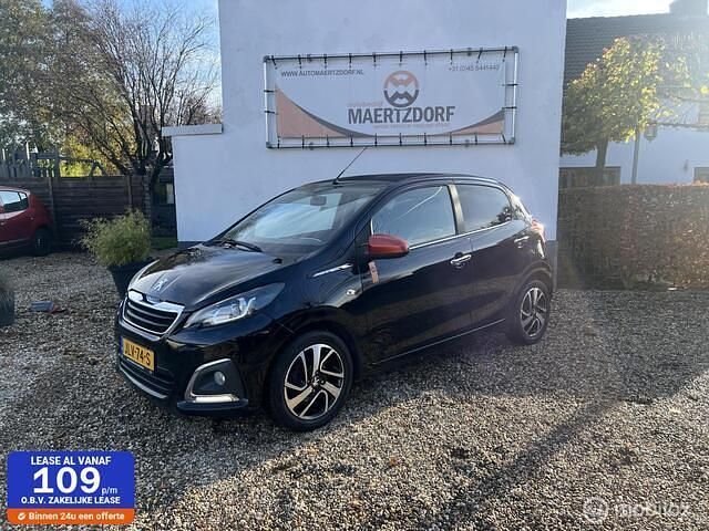 Zwart Gebruikt 2015 Peugeot 108 Roland Garros Hatchback | € 6.650 (Eerlijke prijs) - Afbeelding 1/4