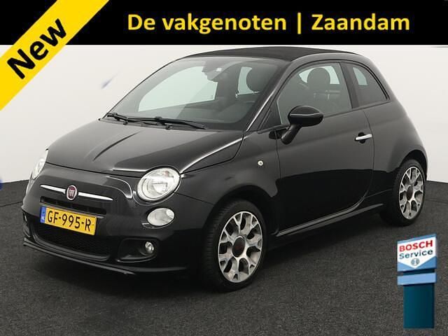 Zwart Gebruikt 2015 Fiat 500C Cabriolet | € 8.950 (Eerlijke prijs) - Afbeelding 1/4